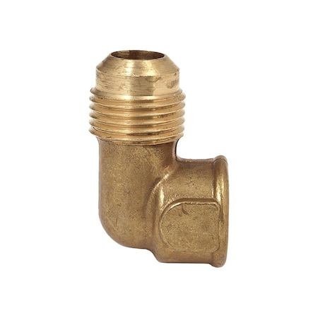 Thrifco Plumbing No. 50 3/8 Inch x 1/4 Inch Brass Flare FIP Elbow 9450009
